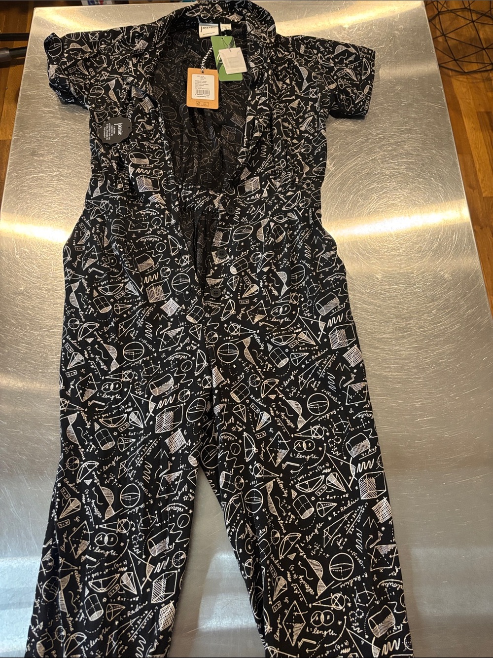 Black Printed Jumpsuit